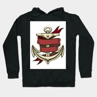 Anchor with Ribbon Hoodie